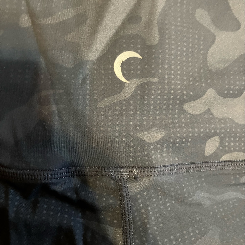 ZYIA Active Battleship Luxe Charcoal and Black Leggings